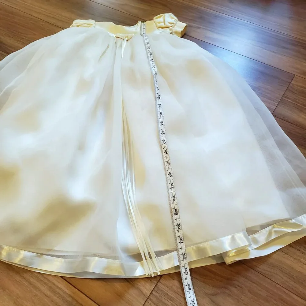 Piccolo Bacio Silk Baptism Gown 6m